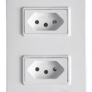 2 TOMADAS(DUPLA)  SEPARADA 10A   VIVAZ   ILUMI  I.78120