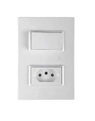 INTERRUPTOR 1 TECLA SIMP + TOMADA 10A VIVAZ  ILUMI  I.78200