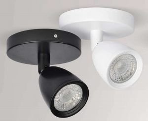 LUMINARIA SPOT BRANCA LED 4W BIV LUZ BR QUENTE 3000K ILUMI