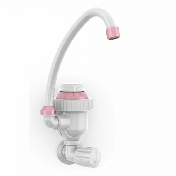 TORNEIRA ELETRICA BICA ALTA PARED BRAN/ROSE GOLD 127V SINTEX