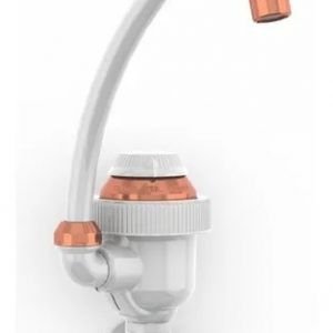 TORNEIRA ELETRICA BICA ALTA PAREDE BRANCA/COBRE 127V SINTEX