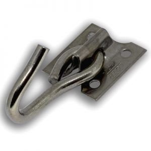 GANCHO P/ REDE PARAF ACO INOX BLISTER C/2 LOTH 95065