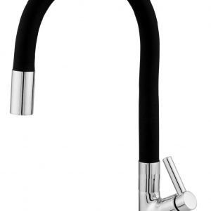 TORNEIRA COZ BANCADA BICA FLEX. 5/8 -1968 - C62 BLACK RAINHA