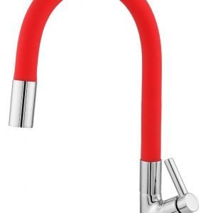 TORNEIRA COZINHA BANC. BICA FLEX. 5/8 -1868 - C62 RED RAINHA