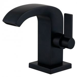 TORNEIRA LAVAT BANC SQUARE PRETO FOSCO 91015 C70 RAINHA