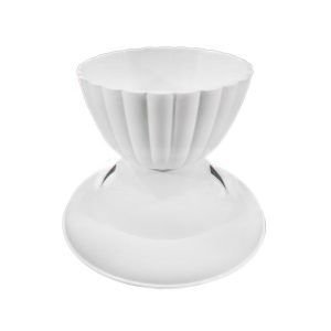 PLAFON DINAMICO BRANCO C/CHAP FRIS C/ RECEP PORCELANA RADIAL