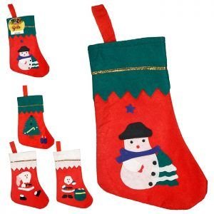 BOTA TECIDO C/ NOEL 35 X 22 CM ZEIN Z311445