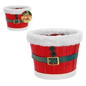 CESTA CINTO E VELUDO 15,5 X 16,5 CM ZEIN Z333478