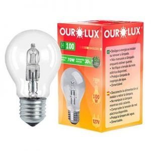 LAMPADA HALOGENA CLARA H100  70W  220V OUROLUX   O.02135