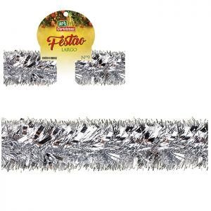 FESTAO CORTE LARGO 9 CM X 2 MTS PRATA ZEIN Z357238