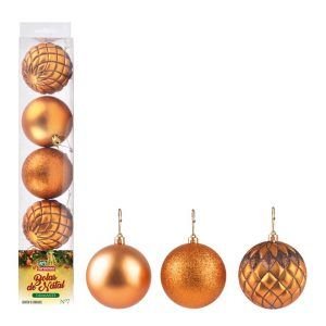 BOLA TB DIAMANTE 7CM (5 PCS) BRONZE ZEIN Z428020