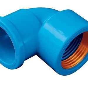 JOELHO 90  AZUL C/BUCHA LATAO  25MM X 1/2     AKATO