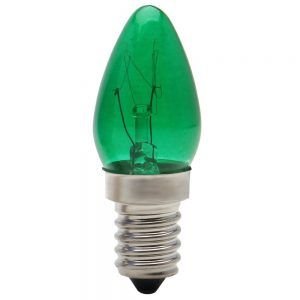 LAMPADA CHUPETA 7 W 220V VERDE BRASF B.8504##