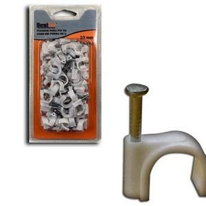 FIXADOR P/FIO COAXIAL 10MM  C/100  BESTFER  BFH1477