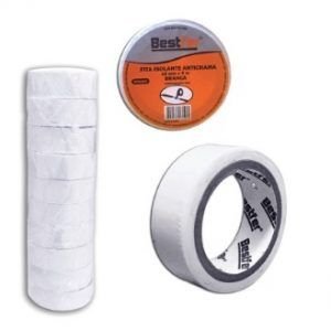 FITA ISOLANTE  BRANCA  18MM X 5 MT    BESTFER BFH1605 ##