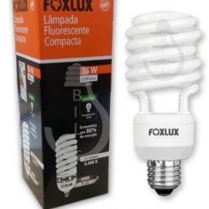 LAMPADA COMPACTA ESPIRAL 36W 127V FOXLUX EB36.1