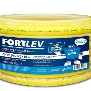 ELETRODUTO CORRUGADO  AMARELO  1/2 - 50MT   FORTLEV