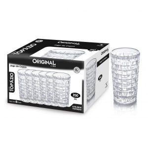 COPO PARA REFRESCO GD   350 ML ( JOGO C/ 6)  ORIGINAL SL0839