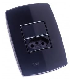 INTERRUPTOR 1 TECLA SIM+ TOM 20A POLLAR BLACK RADIAL 1805218