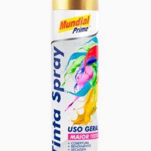 TINTA SPRAY METALICA   OURO  400 ML  MUNDIAL PRIME