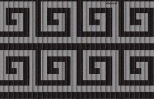 TAPETE TROPICAL  LABIRINTO PRETO     0,65 X 15 MT  KAPAZI