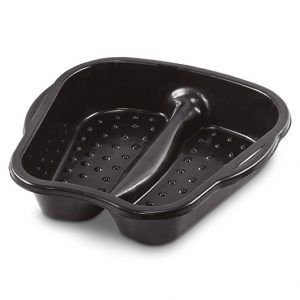 BACIA P/ PEDICURE PRETA 330 X 330 X 70 MM ARQPLAST