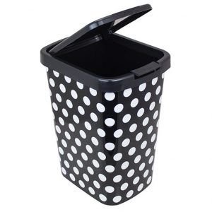 LIXEIRA CLICK LABEL POA PRETO 9 LTS (230X295X180MM) ARQPLAST