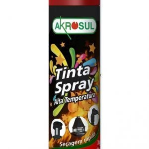 TINTA SPRAY ALTA TEMPERATURA PRETO FOSCO 400ML CHESY/COLOREC