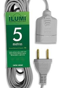 EXTENSAO PROLONG.(RABICHO) 5 MT  CINZA  ILUMI  I.16813