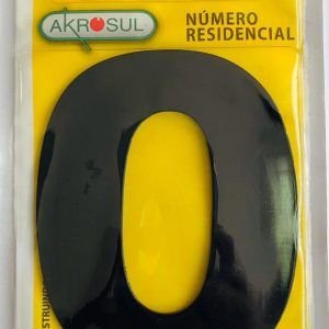 NUMERO RESID 125MM   PRETO    8    AKROSUL    NA66390