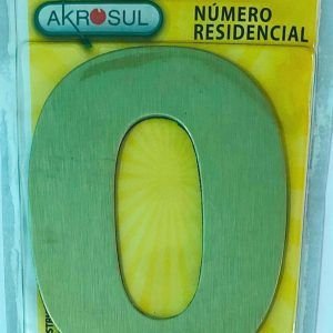 NUMERO RESID 125MM   OURO  ESCOVADO    4    AKROSUL  NA66659
