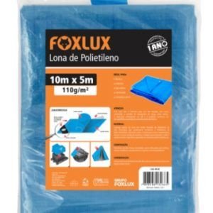 LONA POLIETILENO  AZUL   8 X 7M   FOXLUX    FX6023