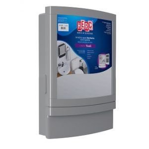 ARMARIO PVC P/BANHEIRO C/ GAVETA TIVOLI CINZA HERC