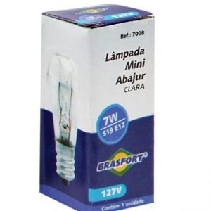 LAMPADA SINALEIRO 7W 127V E-14 BRASFORT B.7010##