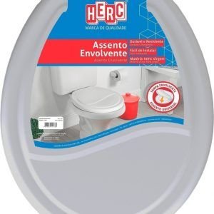 ASSENTO SANITARIO ENVOLV. IDEALE CINZA CLARO  HERC   H.3386