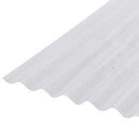 TELHA ONDULADA FIBROC .0,6MM 1,10 X 1,53MT  INCOLOR  VITESSE