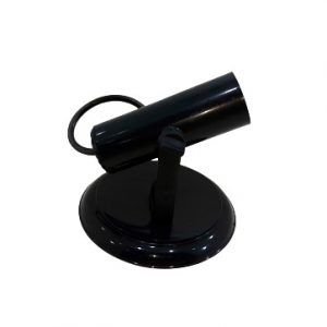 SPOT SIRIUS LISO P/ 1 LAMPADA PRETO RADIAL
