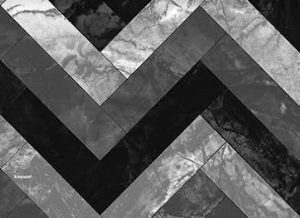 TAPETE TROPICAL ZIG MARMORE CINZA    0,65 X 15 MT  KAPAZI