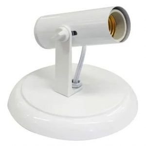 SPOT SIRIUS LISO P/ 1 LAMPADA BRANCO RADIAL