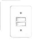 INTERRUPTOR 2 TECLAS EMB  BRANCO POLLAR  RADIAL 1901003