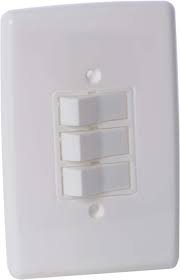 INTERR. 2 TECLAS SIMP+1 TECLA PARAL. BRANCA  RADIAL 1901010