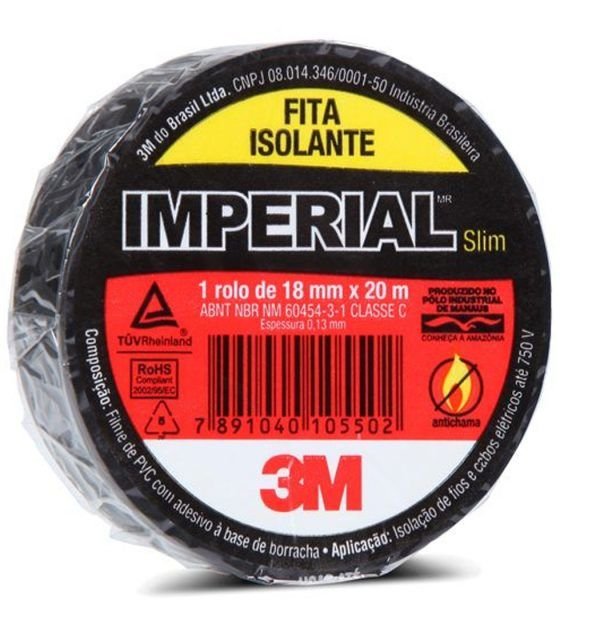 FITA ISOLANTE IMPERIAL SLIM  20 METROS   3M