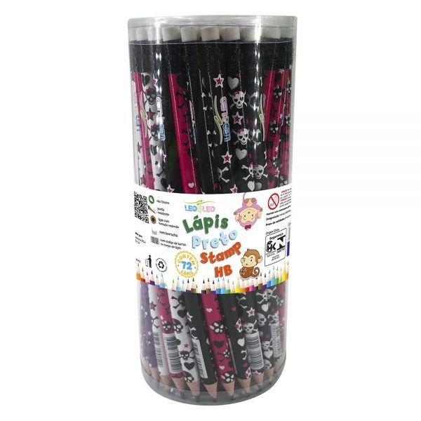LAPIS GRAFITE HB CAVEIRA C/BORR. ( C/ 72 UNID) LEOELEO 4152