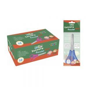 TESOURA ESCOLAR INOX 130MM PLUS   LEOELEO    4500