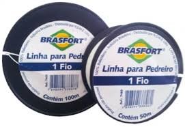 LINHA DE PEDREIRO  FIO 1MM  100 MT    BRASFORT   B.7461