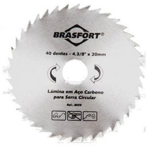 SERRA CIRCULAR ACO CARB. 4.3/8X 40D X20 BRASFORT B.8659##