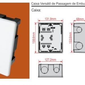 CAIXA DE PASSAGEM DE  EMBUTIR   FAME     F.24900