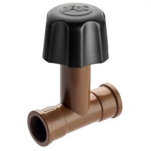 REGISTRO SOLDAVEL PVC  MARROM 20MM  HERC  334   H.1987A