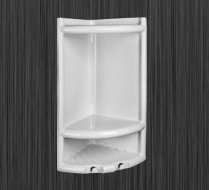PORTA SHAMPOO  BRANCO P/BANHEIRO  HERC   H.4010