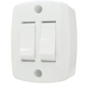 INTERRUPTOR EXTER. SOBR. RETAN 2 TECLAS BRANCO ILUMI I.16562